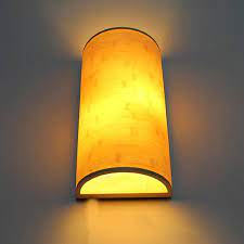 Semicircle Bamboo Wall Light Modern Simple Wall Sconce Living Room Bedside Hallway Lighting Wall Lights Sconces Living Room Contemporary Wall Lights