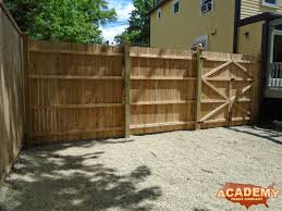 The strength of a gate is 80% dependent on the stability of the post which supports the hinges. Wood Fences Gallery Nj Fence Installation