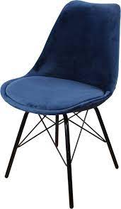 ds4u eetkamerstoel velvet donkerblauw eetkamerstoelen eetkamer blauw donkerblauwe keukens