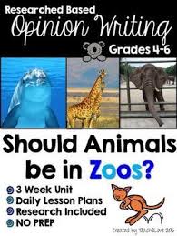 Distance Learning Fact Based Opinion Writing Should Animals Be In Zoos Opinion Writing Opinion Writing Unit Writing Units