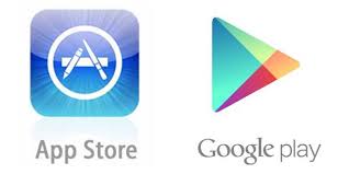 Apple Store and Play Store app logo