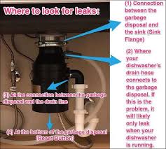 garbage disposal leaking from bottom