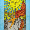 The sun card of the tarot illustrates the sun shining down on two children. 1