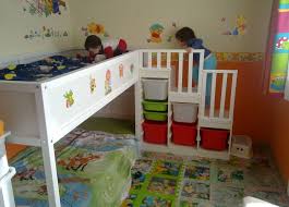 Kura Con Escalera Trofast Idee Chambre Enfant Chambre Enfant Deco Chambre Enfant