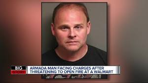 Man charged with threat of terrorism in Armada