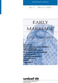 Girlup, a branch of the united nations foundation, claims that families. Early Marriage Child Spouses
