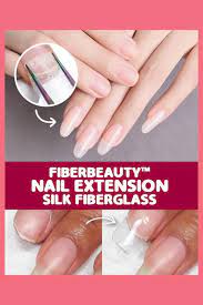 Fiberbeauty Nail Extension Silk Fiberglass 10pcs Video Diy Acrylic Nails Silk Nails Nail Extensions