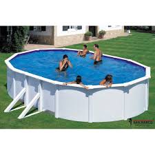 Piscina Fuori Terra Gre Atlantis 610x375x132 Cm San Marco