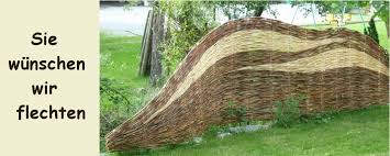 Weidenzaun Weidenflechtzaun Und Flechtzaun Vom Weidenflechter Weidenflechter Der Weidenzaun Als Sichtschutz Weidenzaun Flechtzaun Weiden