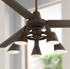 These subtle choices are great accents to any room and will still flood your space with the lighting you want and need. 60 Casa Vieja Industrial Retro Indoor Ceiling Fan With Light Led Dimmable Remote Oil Rubbed Bronze Adjustable Head For Living Room Walmart Com Walmart Com
