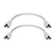 SinLoon UL-LP Certification T5 T8 LED Tube Connector Adapter Cable Wire 8.5  inch Male to Male End Extension Cord for Integrated LED Fluorescent Tube ...