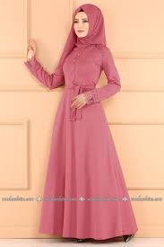 Moda Selvim Dantel Detay Tesettur Elbise Pl828 Gul Kurusu Hijab Fashion Fashion Dresses