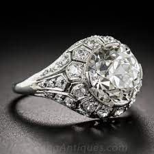 3 22 Carat Art Deco Diamond Ring Gia J Si1 Vintage Diamond Engagement Rings Platinum Engagement Rings Vintage Art Deco Diamond Rings Deco Engagement Ring