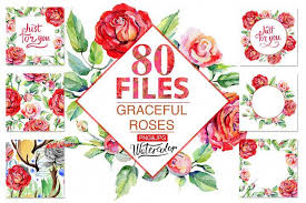 Every font is free to download! Design Bundles Free Watercolor Roses Only Available For Facebook