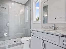 Are you struggling with how you can decorate your bathroom? Blooming Gray Bathroom Vanity Remodeling Ideas With Subway Tiles And High Ceilings