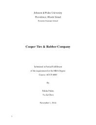 DOC) Cooper Tire & Rubber Company