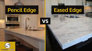 Pencil edges feature a slightly rounded edge, and they are the best option if you have kids in the house. Pencil Edge Vs Eased Edge Countertops Youtube