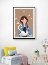 Hiasan dinding islami dengan gambar masjid yang cantik tentu membuat perasaan semakin damai dan tenang. Lukisan Hiasan Hiasan Dinding Cat Gadis Segar Sederhana Dan Ten Gambar Unduh Gratis Templat 401311728 Format Gambar Psd Lovepik Com