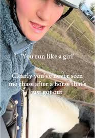 Girl Who Runs Next to Her Horse