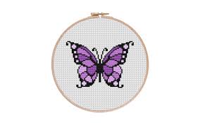 I suddenly came up with this idea while i was thinking about easy handmade stuffs. Snag Your Free Butterfly Cross Stitch Pattern Purple Leaf Designs