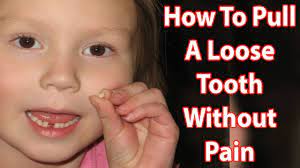 But pulling your child's loose tooth? How To Make A Loose Tooth Fall Out Without Pulling It Pull Tooth Without Pain Youtube