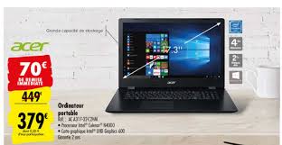 Offre Ordinateur Portable Ac A317 32 C2hm Acer Chez Carrefour
