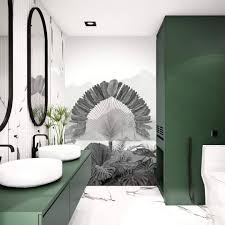 Papermint Decoration Murale Sur Instagram Amazonia Monochrome Cette Nouvelle Fresque Deco D Interieur Bon Marche Salle De Bain Art Deco Decoration Maison