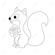 Our digital activities can now be found on our all digital site: Colorless Funny Cartoon Squirrel With Nut In His Hand Vector Royalty Free Cliparts Vectors And Stock Illustration Image 96134798