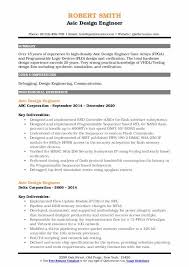 asic design engineer resume samples