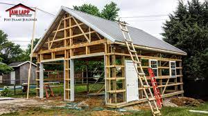 How to frame a garage door in a pole barn. Residential Pole Building In Arnold Maryland Tam Lapp Construction Llc