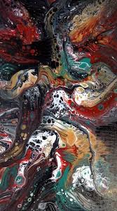 Wallpaper Iphone Abstract Fluid Acrylic Painting Dark Multi Red Abstract Wallpaperiphonedarkart Wa Abstract Art Wallpaper Fluid Acrylic Painting Abstract