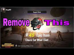 Pubg Mobile How To Remove Helmet Skin Read Description Youtube