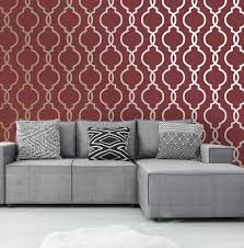 Looking for the best wallpapers? Holden Decor Laticia Trellis Red Gold Metallic Glitter Wallpaper 65494
