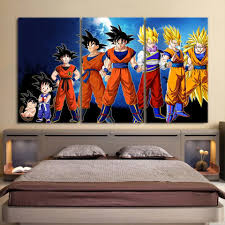 Dragon Ball Kid Goku To Super Saiyan Design 3pc Canvas Prints Dragonball Kidgoku To Super Saiyan Design 3pc Canvas Kid Goku Anime Canvas Dragon Ball