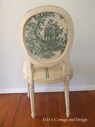 My Made Over French Chair Green Grain Sack Fabric Green Chair French Chairs Chair