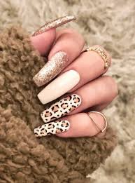 trendy leopard print nail art designs