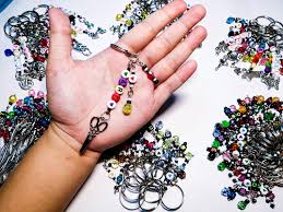 Rs.150 off for new users! Letter Beads Keychain Word Art Eruna Handicrafts Facebook