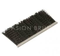 cepillo de tiras de nylon negro de cerdas prensadas