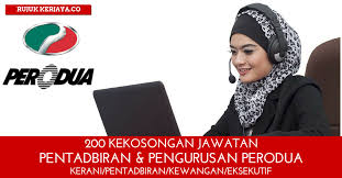 Jawatan kosong 2021 di sabah electricity sdn. Jawatan Kosong Terkini Kerani Pentadbiran Pengurusan Eksekutif Perodua Kerja Kosong Kerajaan Swasta