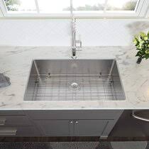 Double basin kitchen sink,10 inch deep sink kitchen,kitchen sink 33x19,custom made stainless steel sinks,zero radius undermount kitchen sink,33 x 19 kitchen sink,33 stainless undermount large deep single bowl stainless steel ki. 33 X 19 Kitchen Sinks You Ll Love In 2021 Wayfair