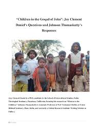 PDF) The Theme of Children in John's Gospel
