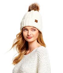 Welcome to h&m, your shopping destination for fashion online. C C Beanies Chunky Knit Fur Pom Beanie Dillard S