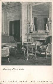 Enjoy a glass of wine, innovative cocktail, shareable plates, and live entertainment in the vendue's lobby lounge, drawing room. The Palace Hotel Drawing Room San Francisco Ca Postcard