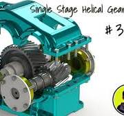 Single Stage Helical Gear Box link in Description #361 ( 1: 2 Ratio )  #tutorial #designwithajay