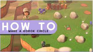 How To Make A Korok Circle In Animal Crossing New Horizons Animal Crossing Animal Crossing Rock Garden Animal Games