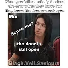 Image May Contain 1 Person Meme And Text Black Veil Brides Andy Band Humor Black Veil Brides