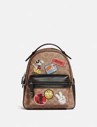 See more ideas about coach disney, coach, disney purse. Coach Disney X Coach Campus Backpack 23 In Signature Canvas With Disney Patches Big Apple Buddy