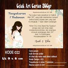 Download now download contoh surat undangan uleman syukuran bahasa sunda. Bahan Stiker Kartu Tasyakuran 4 Atau 7 Bulanan Isi 50 Lazada Indonesia