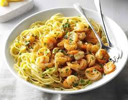 Spaghetti Aux Crevettes Au Citron Et Ail Votre Plat De Diner Ce Soir Spaghetti Aux Crevettes Pates Aux Fruits De Mer Plat