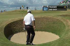 Only open course to start with a par 3; Muirfield S Pot Bunkers Yield Yakety Sax Moments On Day 1 At The British Open Sbnation Com